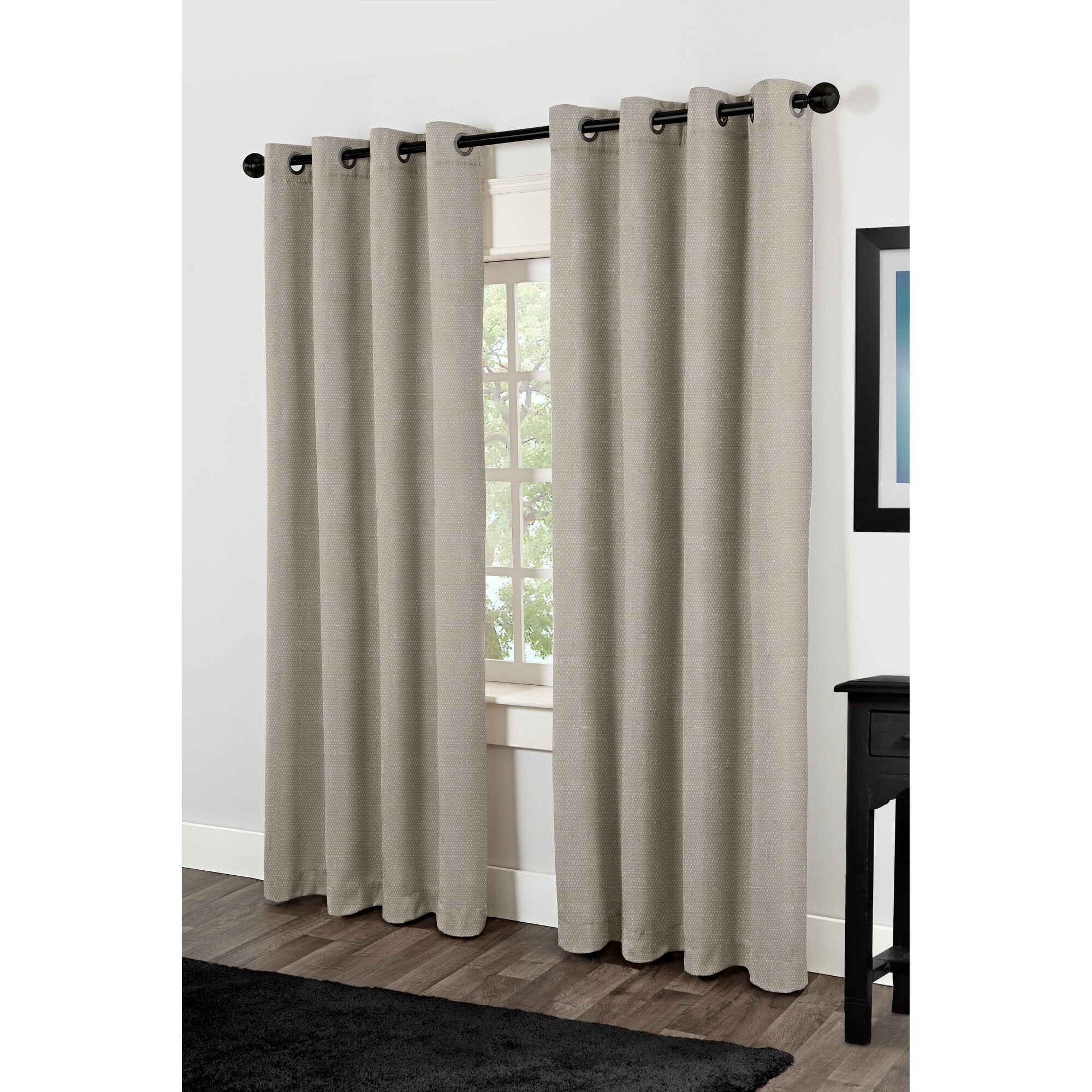 Villamora Thermal Insulated Grommet Top Curtain Panel Pair