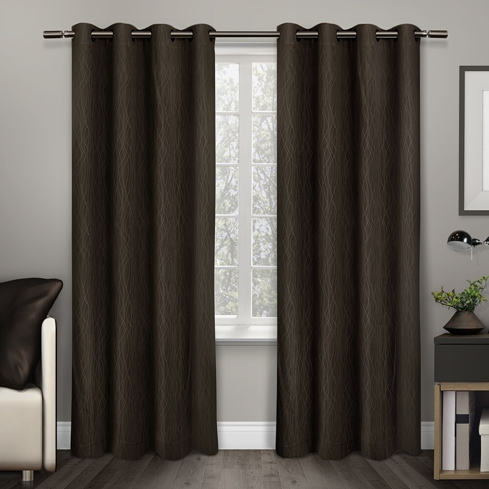 Shop ATI Home Crete Thermal Window Curtain Panel Pair with Grommet Top