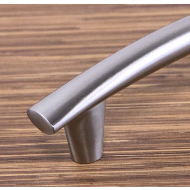 Contemporary Round Arch Design Stainless Steel Finish 6.5-inch Cabinet Bar Pull Handle (Pack of 10)