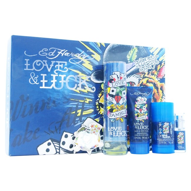 ed hardy love and luck perfume gift set