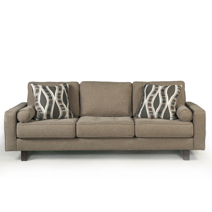 Signature Design by Ashley Treylan Smoke Sofa and Accent Pillows