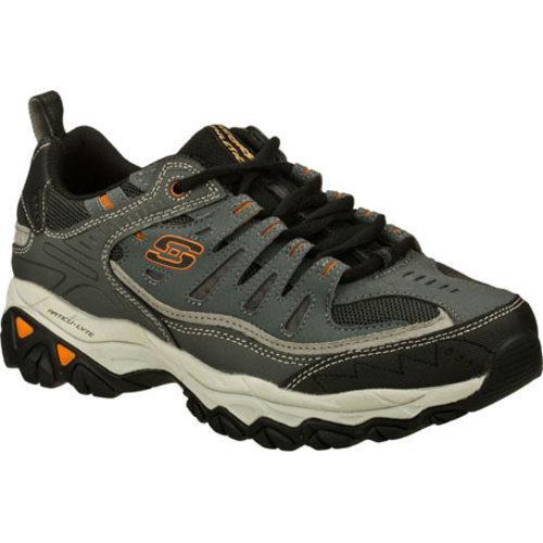 Men's Skechers After Burn Memory Fit Charcoal/Gray - Free Shipping ...