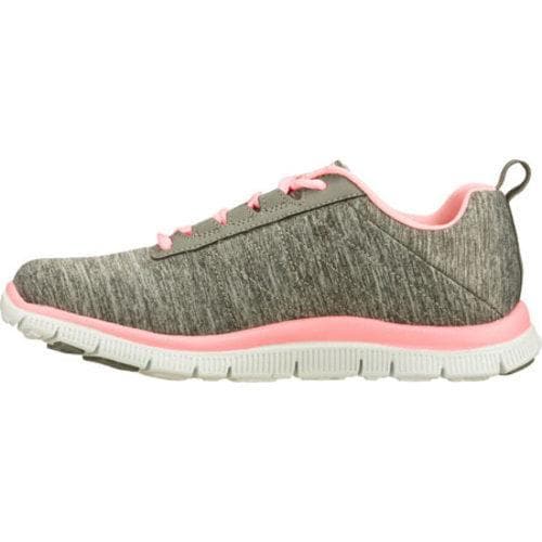 grey and pink skechers