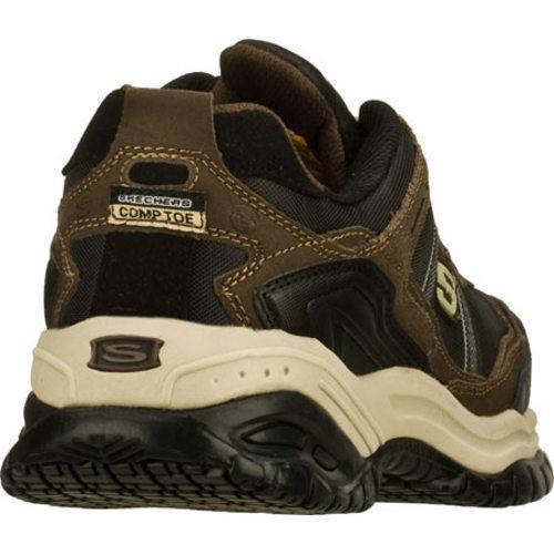 Men's Skechers Work Relaxed Fit Soft Stride Grinnell Comp Brown/Black ...