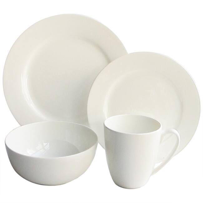 Classique 16-piece Bone China Rimmed Dinnerware Set