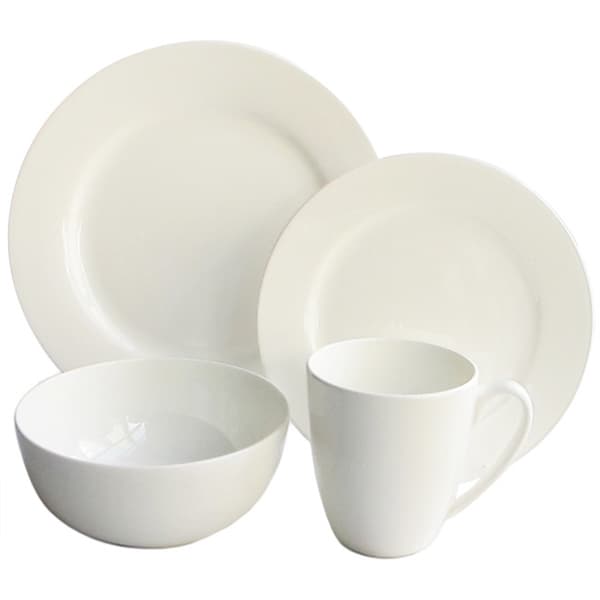 Classique 16 piece Bone China Rimmed Dinnerware Set   16119874