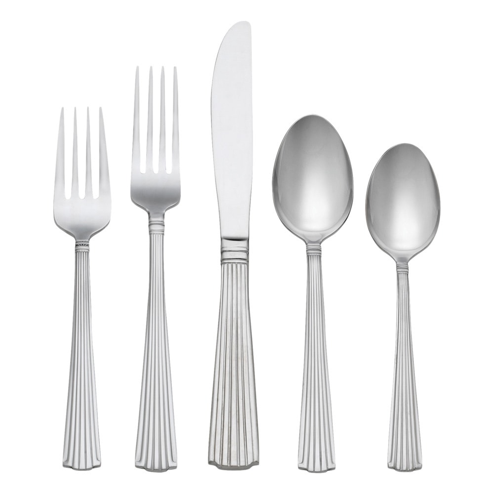 Reed   Barton Fluted Elegance 91 piece Flatware Set