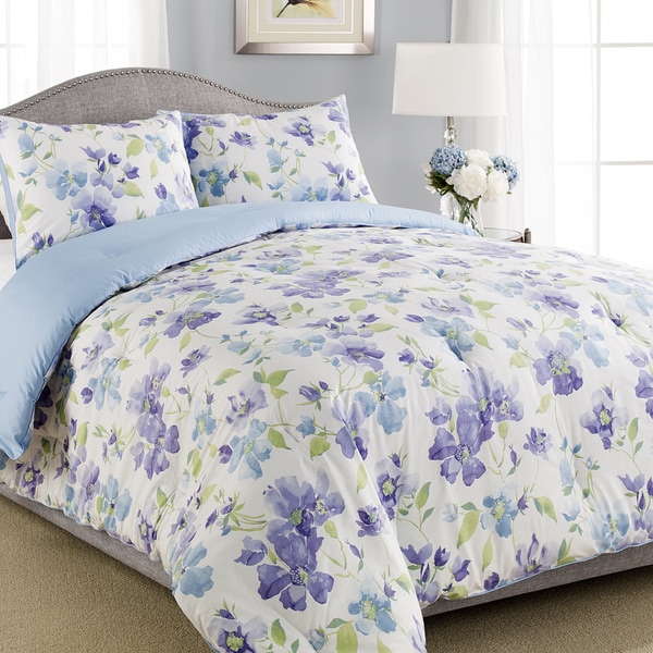 Laura Ashley Portia Traditional Floral 3-piece Comforter Set - Free ...