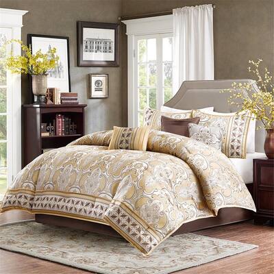 Size California King Gold Comforter Sets Find Great Bedding