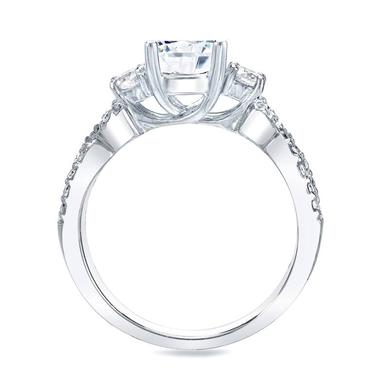 Auriya 14k Gold 1 1/2ctw 3-stone Diamond Engagement Ring (H-I, SI1-SI2)