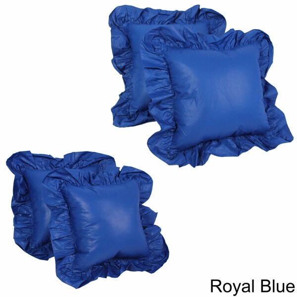 ruffled throw pillows