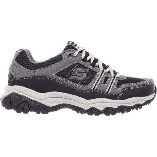 Mens Skechers After Burn Memory Fit Strike Off Sneaker Charcoal/Black