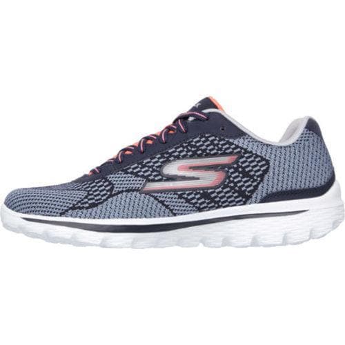 Womens Skechers GOwalk 2 Fuse Walking Shoe Navy/Coral  