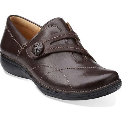 Womens Clarks Un.Esma Dark Brown Leather   Shopping   Great