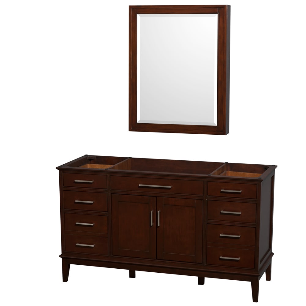 Wyndham Collection Wyndham Collection Hatton 60 inch Dark Chestnut Ivory Counter Single Vanity Brown Size Single Vanities