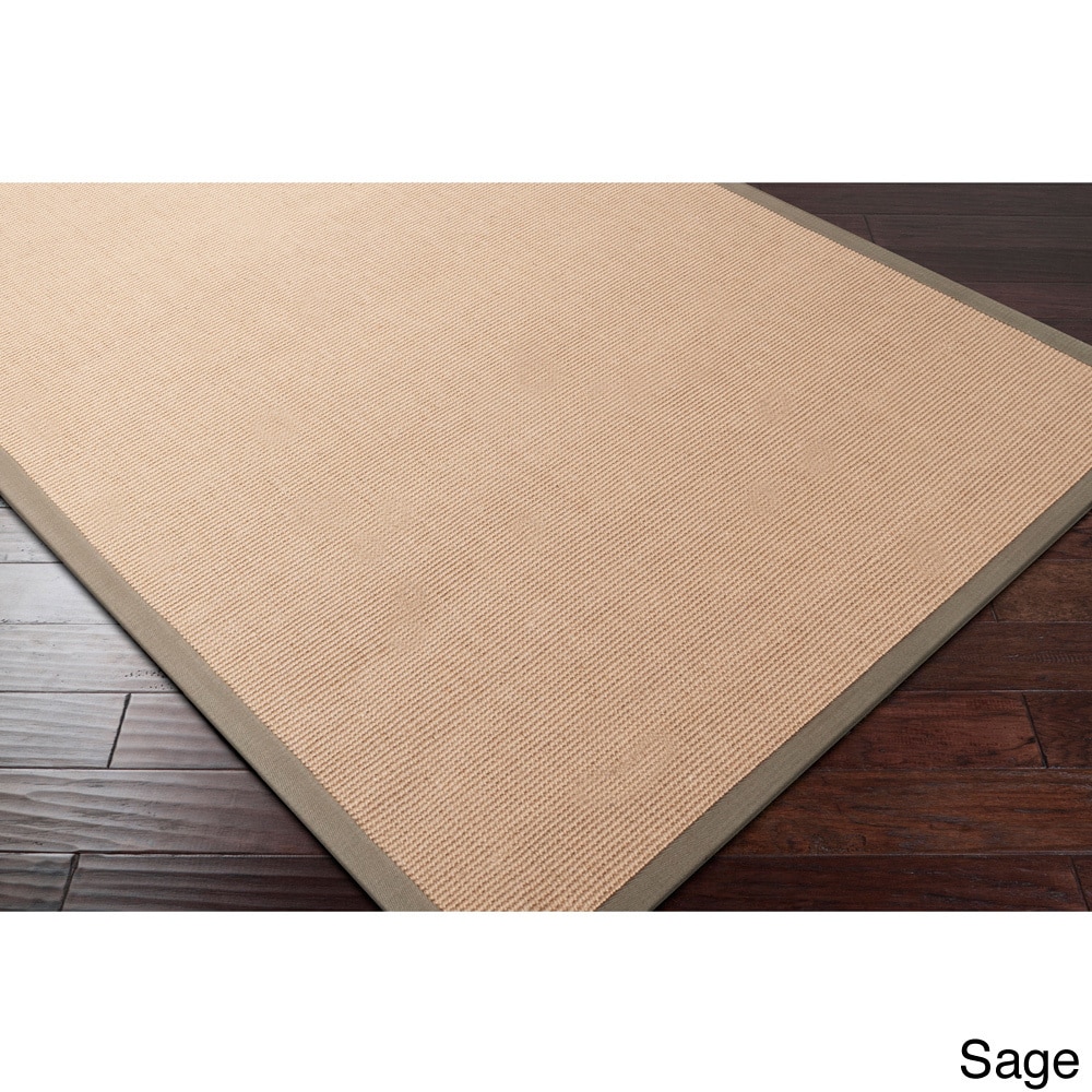 Hand woven Eco Natural Fiber Jute Cotton Bordered Casual Area Rug (2 X 3)