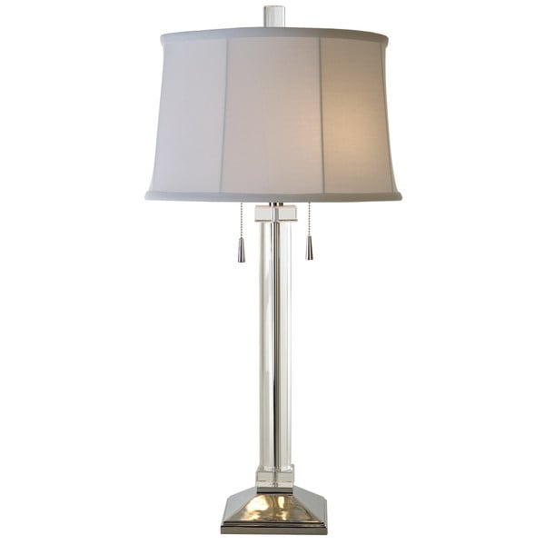 Uprising 2 light Chrome/ Crystal Table Lamp   Shopping