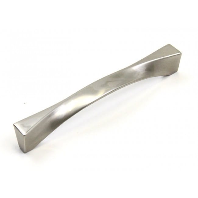 Contemporary Twisted Brushed Nickel 6.5 inch Bar Pull Handles (case Of 10)