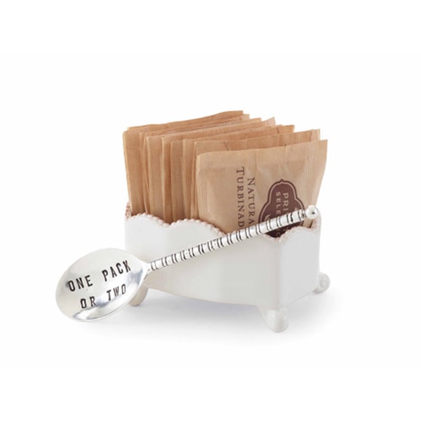 Shop Vintage Stamped Spoon and Sugar Packet Holder Free Shipping On