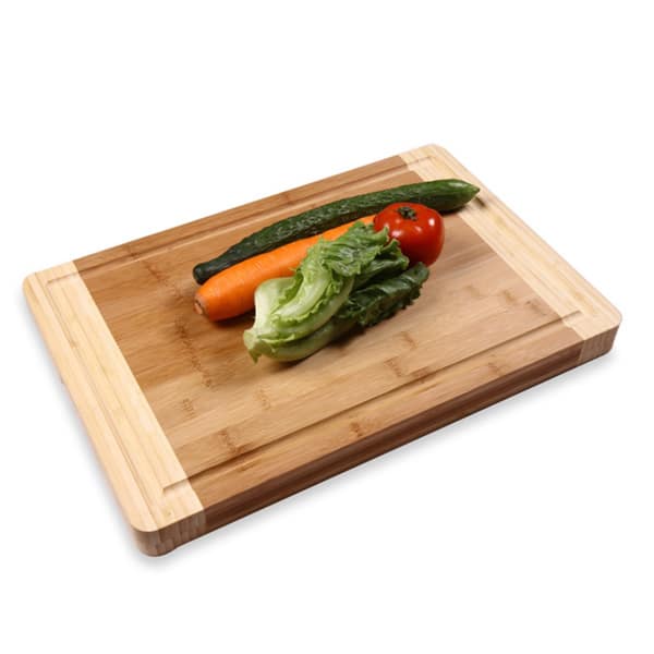 Adeco 100-percent Natural Bamboo 1.44-inch thick Chopping Board