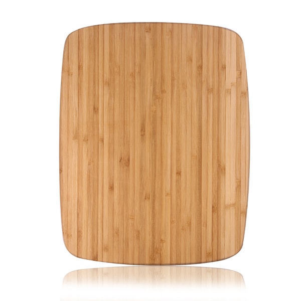 Adeco 100-percent Natural Bamboo 0.8-inch Thick Chopping Board