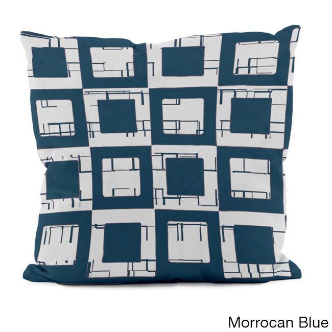 20 x 20-inch Layered Geometric Print Decorative Throw Pillow