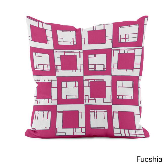 20 x 20-inch Layered Geometric Print Decorative Throw Pillow