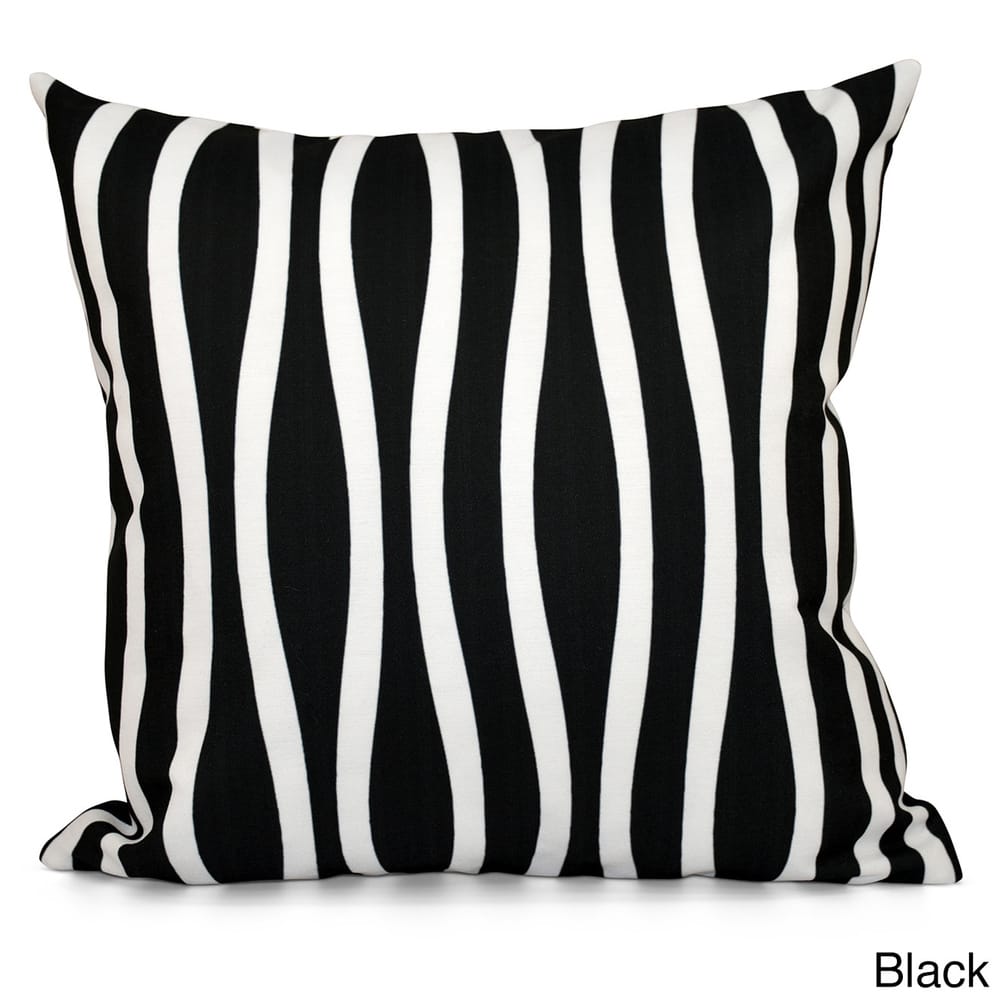 20 x 20-inch Curvy Stripe Decorative Throw Pillow