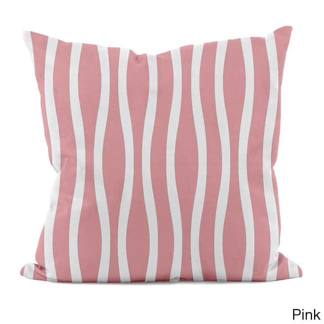 20 x 20-inch Curvy Stripe Decorative Throw Pillow