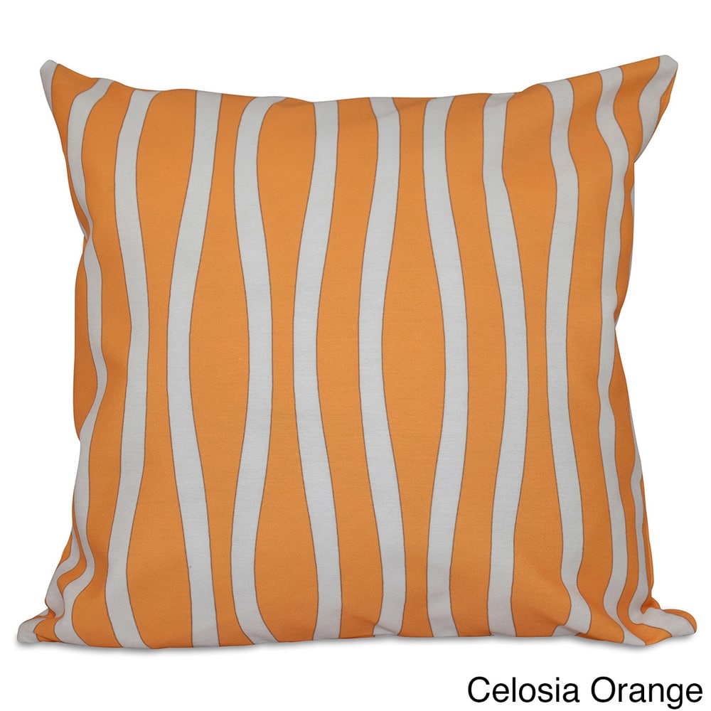 20 x 20-inch Curvy Stripe Decorative Throw Pillow