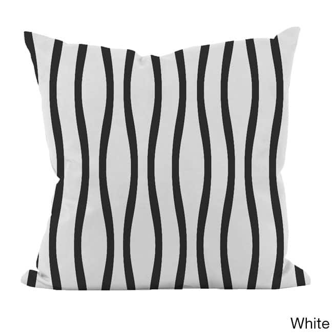 20 x 20-inch Curvy Stripe Decorative Throw Pillow