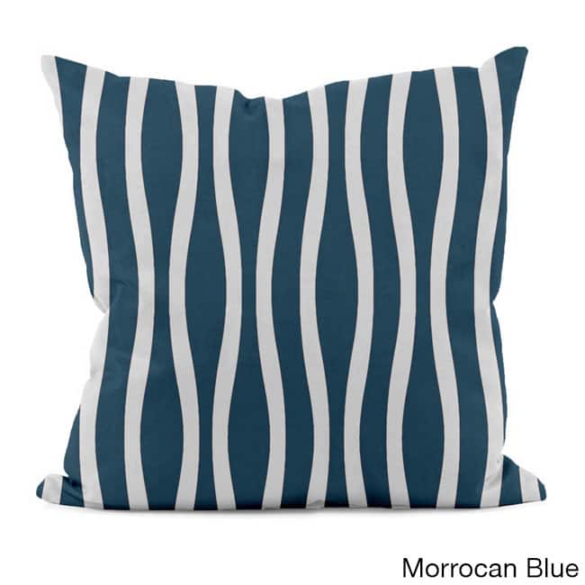 20 x 20-inch Curvy Stripe Decorative Throw Pillow
