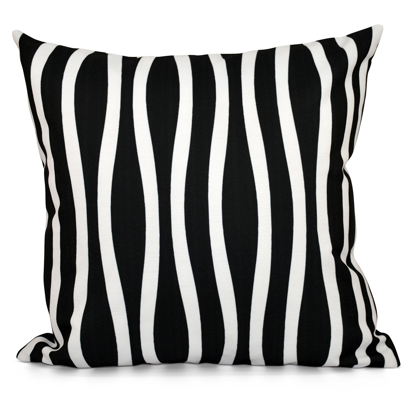 Bestrooi doos Glimmend 20 x 20-inch Curvy Stripe Decorative Throw Pillow - Overstock - 8901887