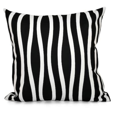 20 x 20-inch Curvy Stripe Decorative Throw Pillow