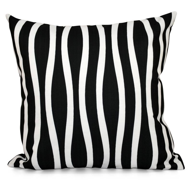 20 x 20-inch Curvy Stripe Decorative Throw Pillow