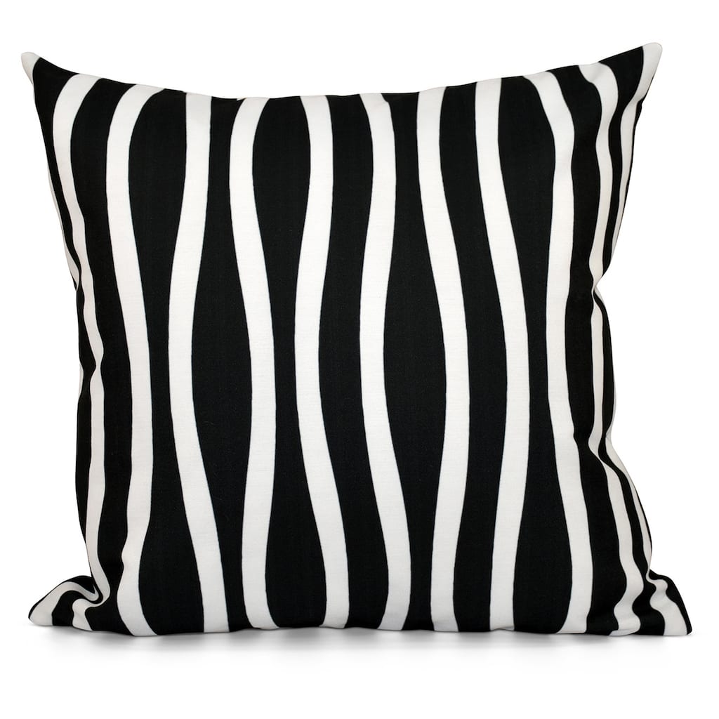 20 x 20-inch Curvy Stripe Decorative Throw Pillow