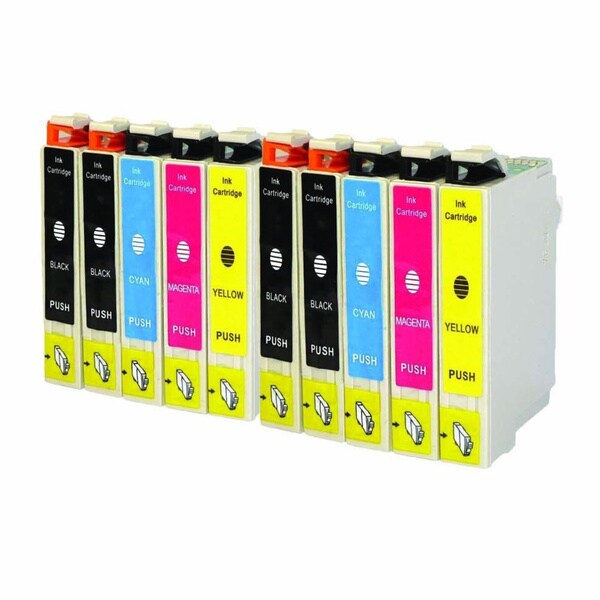 10PK Compatible Epson 126 T126120 T126220 T126320 T126420 Epson Stylus NX330 NX430 WorkForce 435 520 545 630 633 635 645 840 845