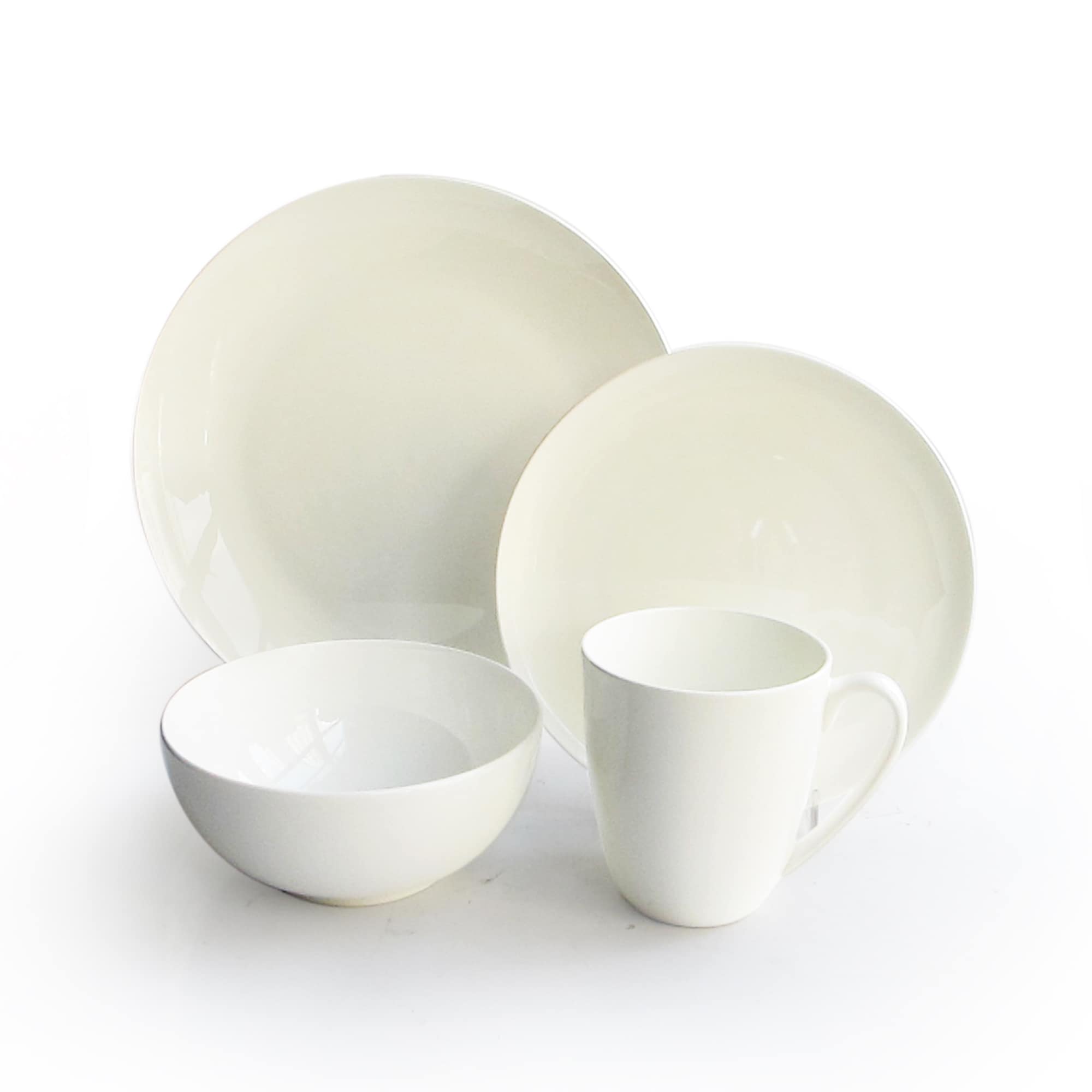 Classique Bone China Coupe 16 piece Dinnerware Set