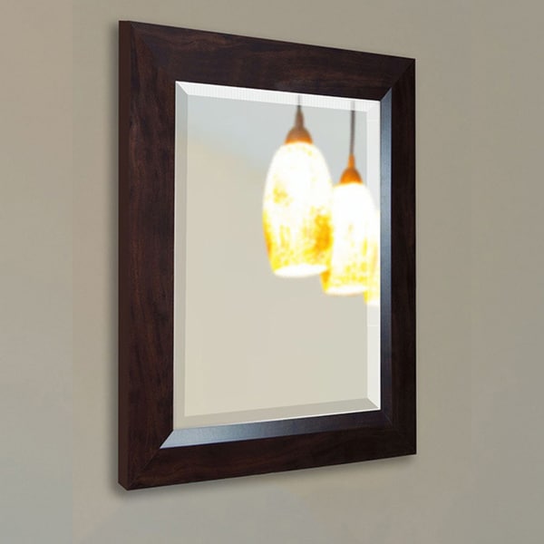 American Made Rayne Dark Walnut Wall/ Vanity Mirror