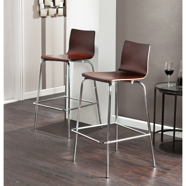 Holly & Martin Blence Espresso Barstools (Set of 2)