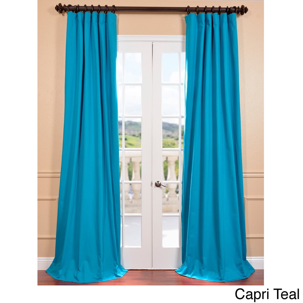 Bright Cotton Twill Curtain Panel