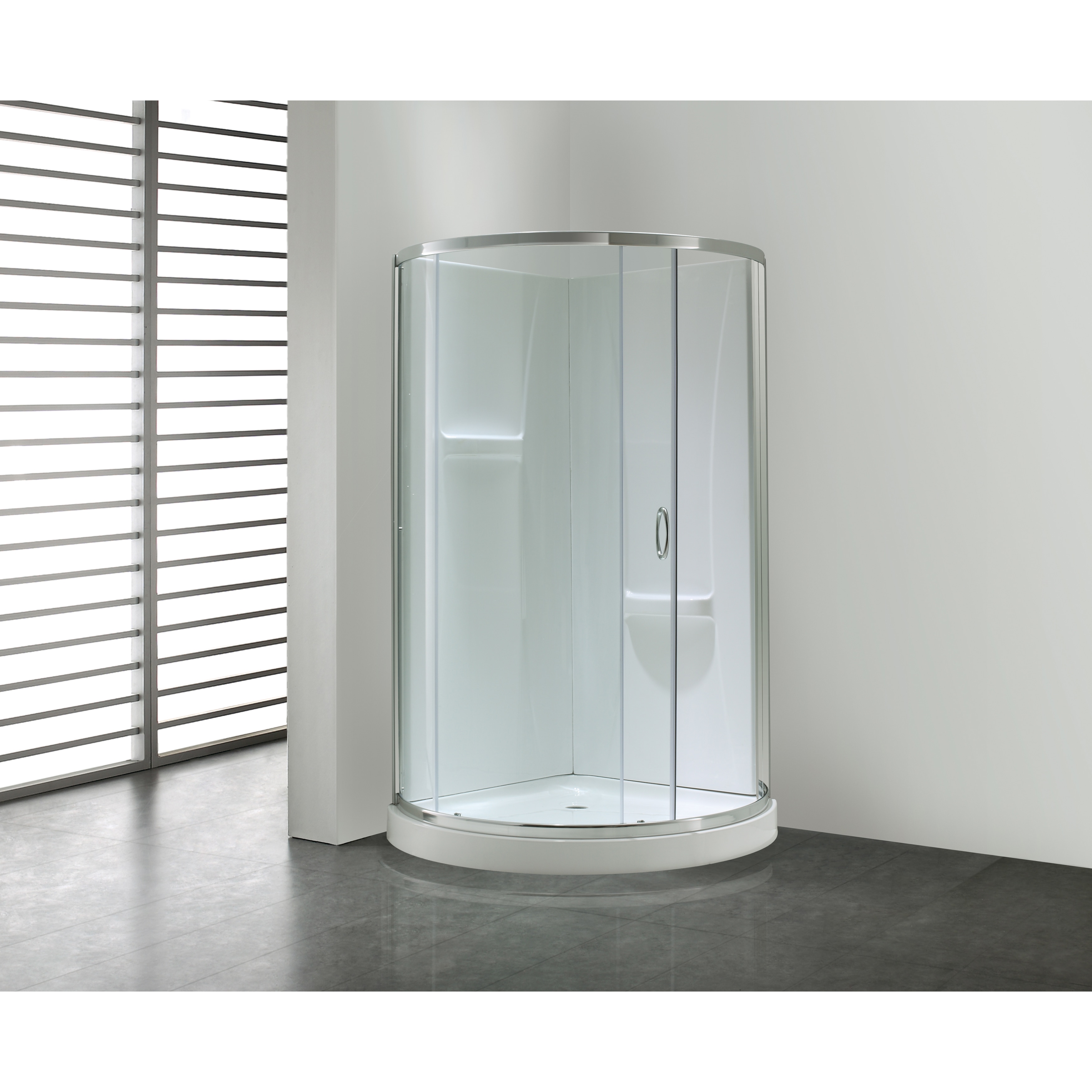 Shop Ove Decors Breeze 34 Inch Round Corner Shower Enclosure Free Shipping Today Overstock