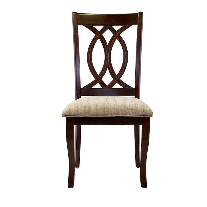 Elsie Traditional Brown Wood Dining Chairs (Set of 2) by Furniture of America
