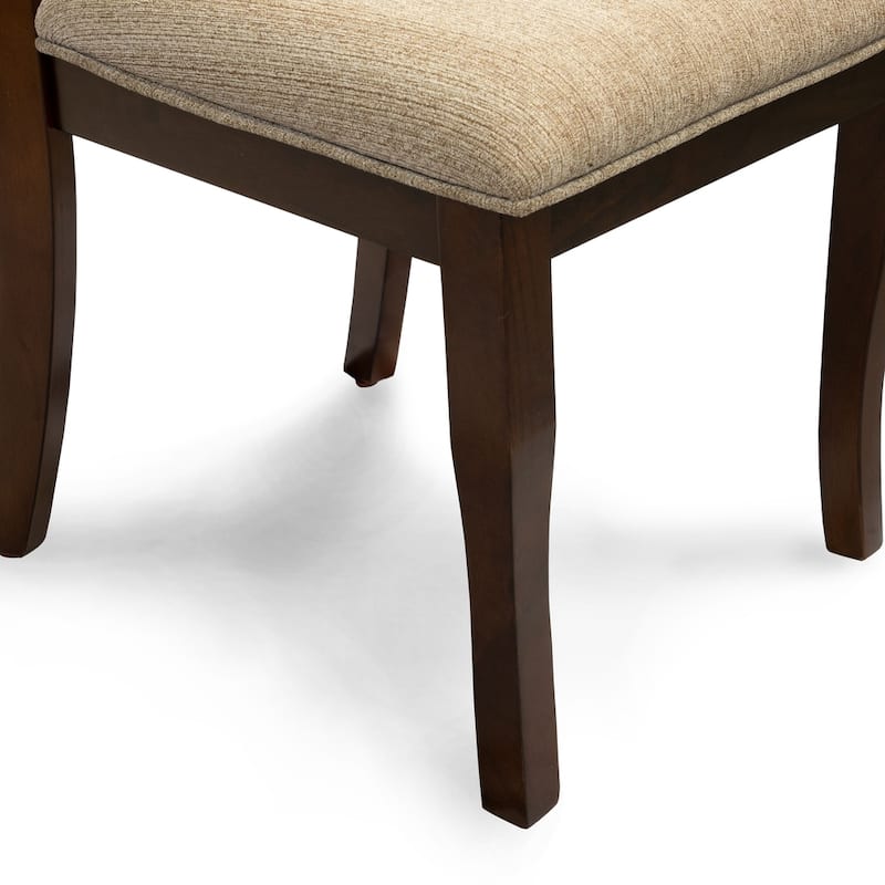 Elsie Traditional Brown Wood Dining Chairs (Set of 2) by Furniture of America
