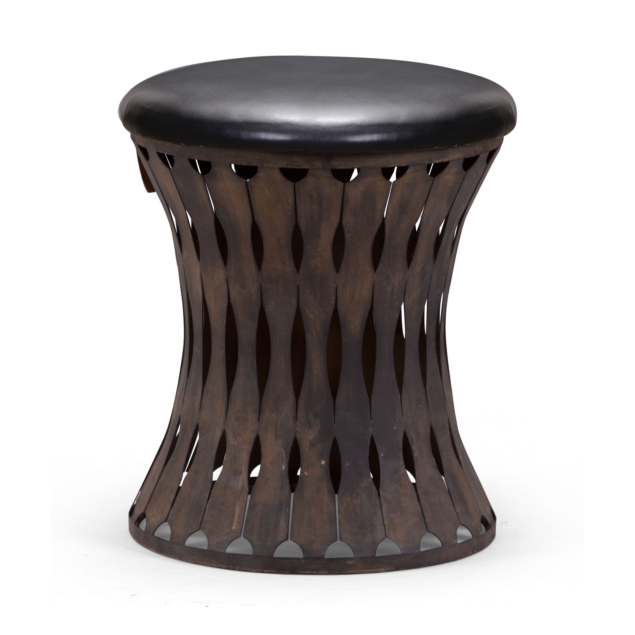 Thrash Rust/ Black Metal Stool