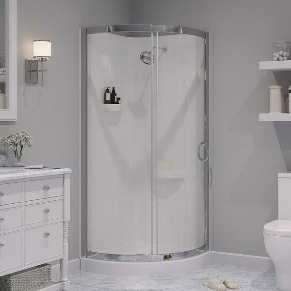 Shop Ove Decors Breeze 31 Inch Glass And Acrylic Shower Enclosure