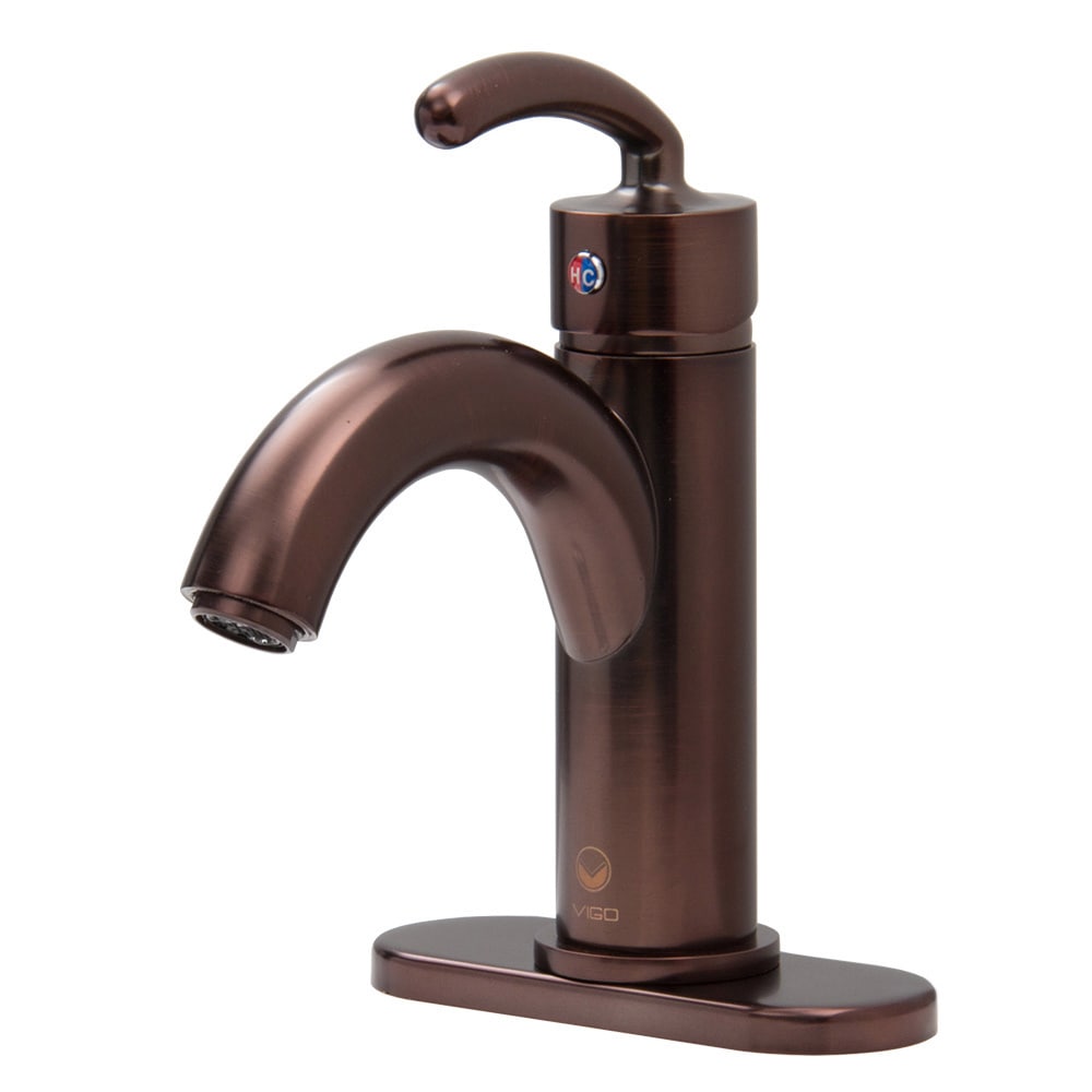 Vigo Single Lever Oil Rubbed Bronze Bathroom Faucet With Drain Assembly And Deck Plate