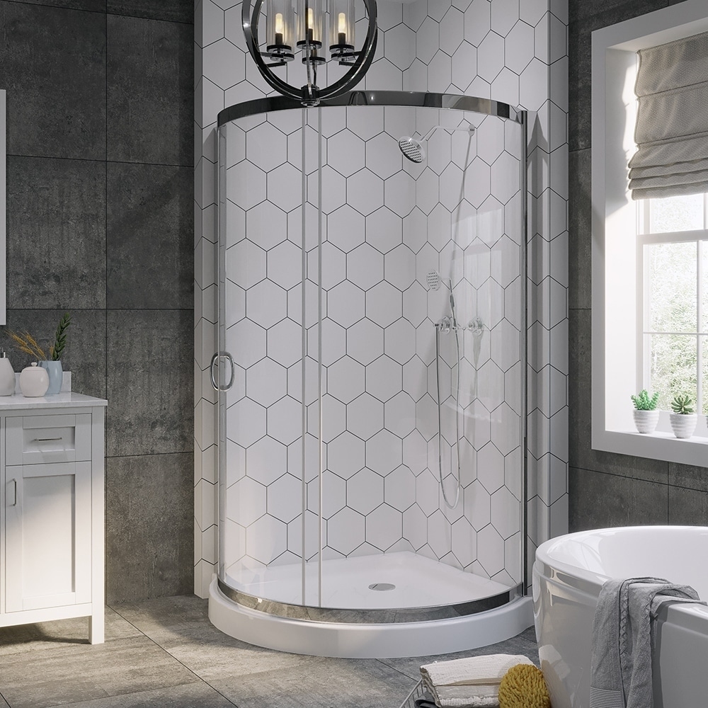 Ove Decors Breeze 38 inch Shower Enclosure With Base