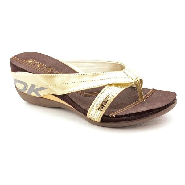 dkny gold sandals