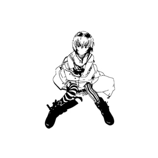 Anime 'Rei Ayanami' Graphic Vinyl Wall Decal - Bed Bath & Beyond - 8908548